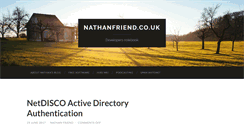 Desktop Screenshot of nathanfriend.co.uk