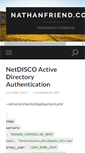 Mobile Screenshot of nathanfriend.co.uk